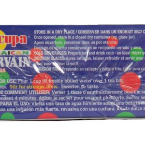 Sipacupa Blue Vervain Tea - Pack of 2 - 24 bags each - 48 bags total - 100% Jamaican Product