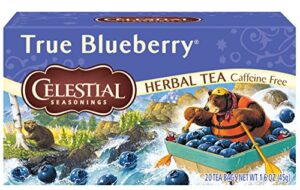 celestial seasonings herbal tea, true blueberry, 20 count