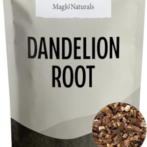 MagJo Naturals Dandelion Root, Raw, Not Roasted, Loose Tea (200+ Cups) (16 oz) 100% Wild-Crafted from Eastern Europe