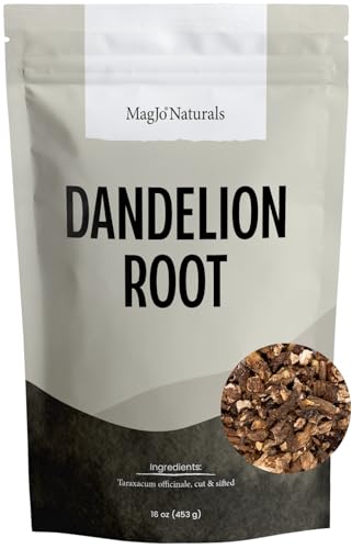 MagJo Naturals Dandelion Root, Raw, Not Roasted, Loose Tea (200+ Cups) (16 oz) 100% Wild-Crafted from Eastern Europe