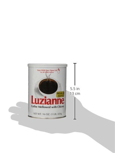 Luzianne Premium Blend Ground Coffee & Chicory, 16 Ounce Canister (Pack of 3)