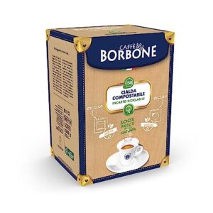 Caffe Borbone 150 Single Served Decaf Coffee Pods, Green Decaffeinated Blend with Flavour and Creaminess of Authenthic Nespresso, Roasted and Freshly Packaged in Italy