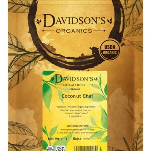 Davidson's Organics, Coconut Chai, Loose Leaf Tea, 16-Ounce Bag