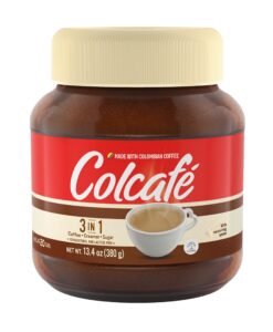 colcafé 3-in-1 coffee mix jar | coffee, cream & sugar in a delicious cup | cholesterol free | 100% colombian coffee | 13.4 ounce (pack of 1)