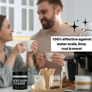 Elizabeth Samuel Descaler and Cleaner (8 Uses Per Jar) - Made in the USA - Universal Descaling Solution for Keurig, Nespresso, Delonghi and All Single Use Coffee and Espresso Machines