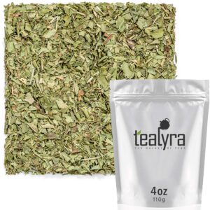 tealyra - pure lemon verbena - herbal loose leaf tea - hot or iced - relaxation - calming - digestive - caffeine free - all natural - 112g (4-ounce)