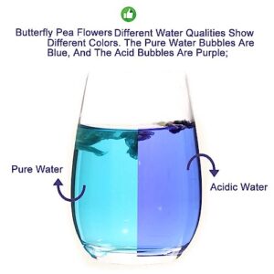 Plant Gift 135 Cups Pure Dried Butterfly Pea Flowers Blue Tea 40G/1.41oz Clitoria Ternatea Flower Herbal Tea, Caffeine Free, Loose Leaf, 100% Natural Herbal Tea