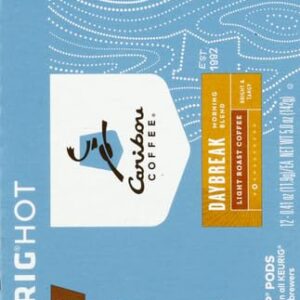 Caribou Coffee Daybreak Morning Blend Keurig K-Cups Coffee, 12 Count