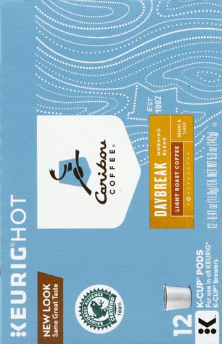 Caribou Coffee Daybreak Morning Blend Keurig K-Cups Coffee, 12 Count