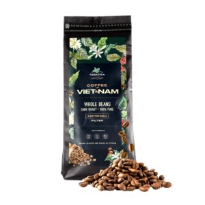 robusta coffee beans espresso, vietnamese coffee beans roasted dark for low acid & high caffeine strong coffee from asian coffee beans