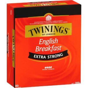 twinings extra strong english breakfast tea bags 80s