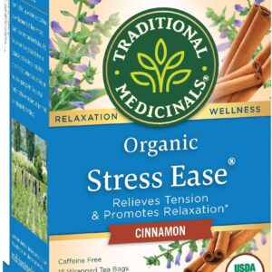 Traditional Medicinals Tea Cinnamon Stress Ease Organic, 16 Count