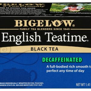 Bigelow, English Time Tea (Decaffeinated), 20 Count