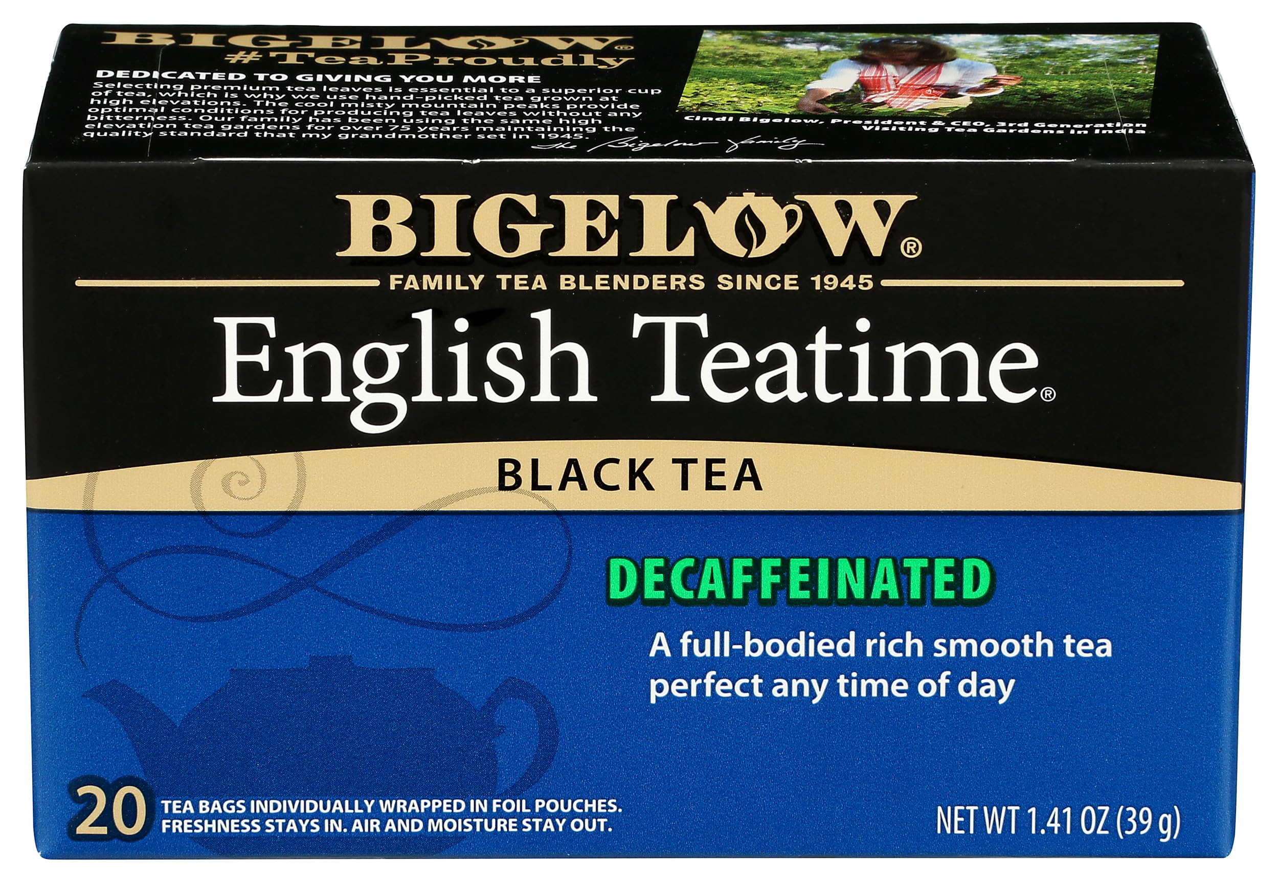 Bigelow, English Time Tea (Decaffeinated), 20 Count