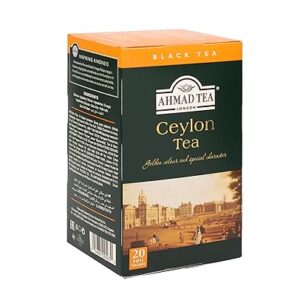 Ahmad Tea Black Tea, Ceylon Teabags, 20 ct (Pack of 6) - Caffeinated and Sugar-Free