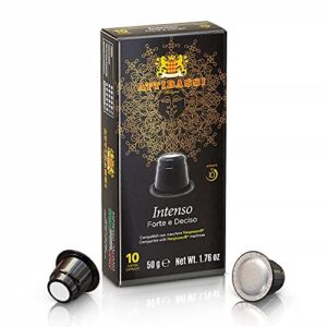 Attibassi Italian Espresso Coffee Capsules Compatible with Nespresso Original Machines, Intenso, 100 Pods