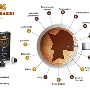 Attibassi Italian Espresso Coffee Capsules Compatible with Nespresso Original Machines, Intenso, 100 Pods