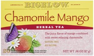 bigelow tea chamomile with mango tea, 20 ct