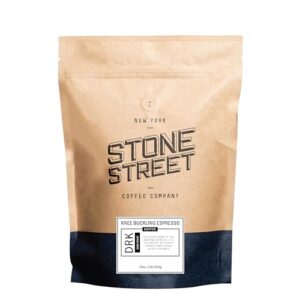 stone street knee buckling espresso coffee, ground, high caffeine blend, dark roast, 1 lb