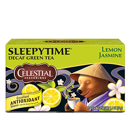 Celestial Seasonings Green Tea, Sleepytime Decaf Lemon Jasmine, 20 Count