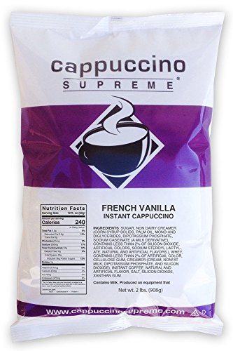 Cappuccino Supreme French Vanilla Instant Cappuccino Mix 6 x 2 lbs