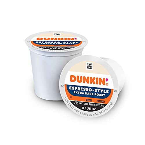 Dunkin’ Espresso-Style Extra Dark Roast, 10 Keurig K-Cup Pods