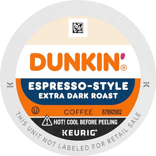 Dunkin’ Espresso-Style Extra Dark Roast, 10 Keurig K-Cup Pods