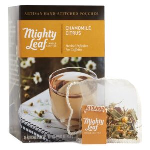tea chamomile citrus mighty leaf,15 bag,1.59 oz