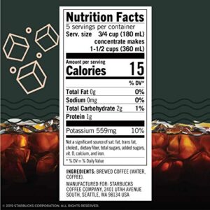 Starbucks Coffee Cold Brew Concentrate 2 Bottles Of 32 Fl Oz Net Wt 64 Fl Oz,, ()