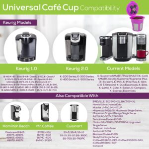 Perfect Pod Universal Café Cup, Reusable Coffee Pod for Keurig, Refillable Coffee Filter Compatible with both Single Stream and Supreme Multi-Stream Keurig Brewers