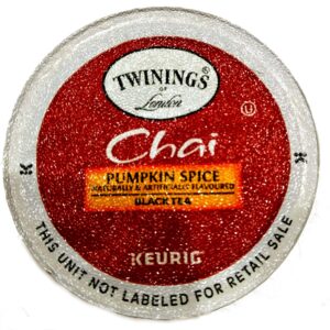 Twinings of London, Chai Pumpkin Spice Black Tea 24 K-Cup Pods (Pack of 1), For use in all Keurig K-Cup Brewers