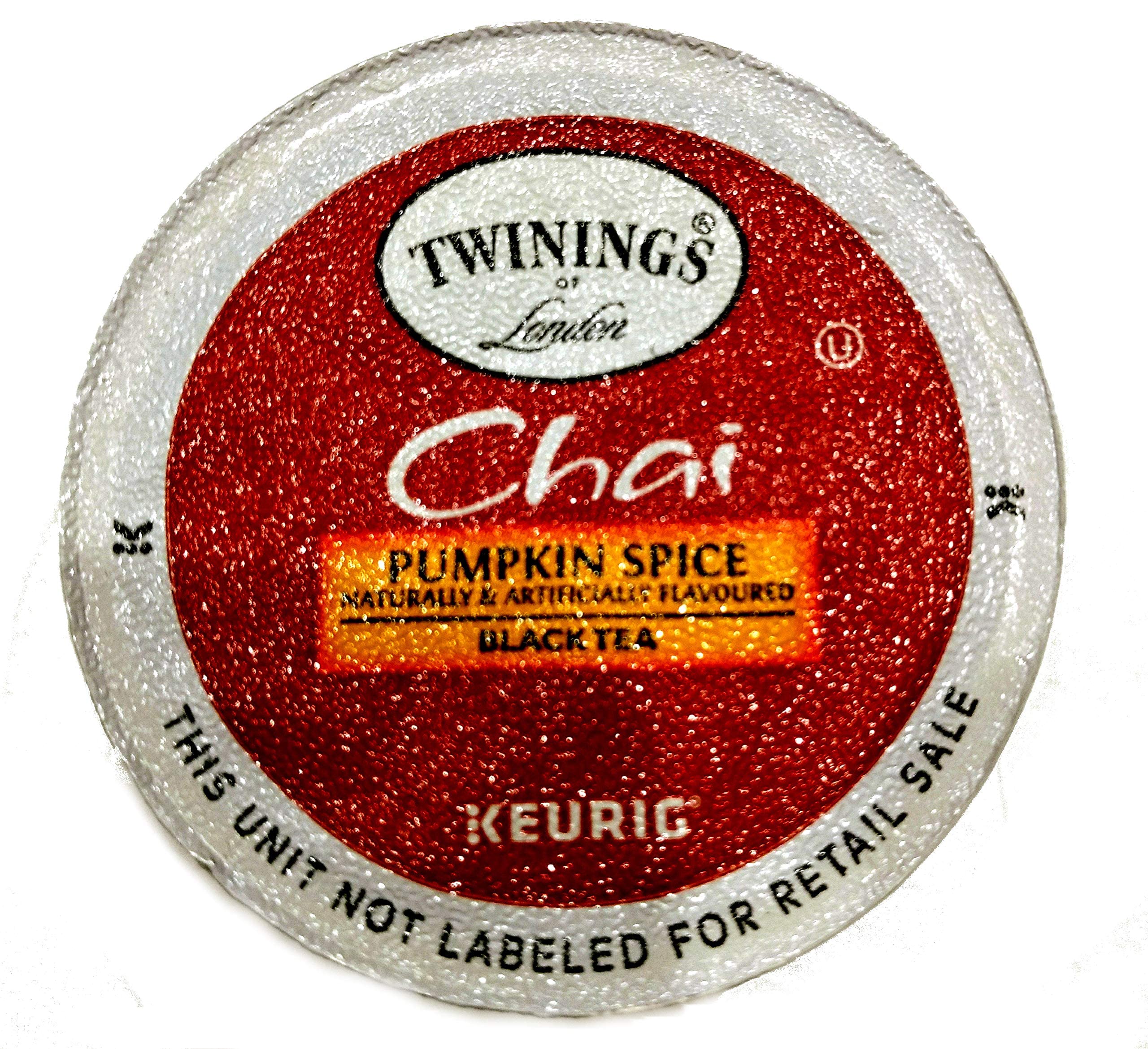 Twinings of London, Chai Pumpkin Spice Black Tea 24 K-Cup Pods (Pack of 1), For use in all Keurig K-Cup Brewers