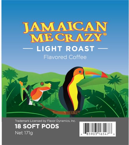 Wolfgang Puck Coffee, Jamaican Me Crazy Gram Coffee, 9.5 Gram Pods, 18 Count