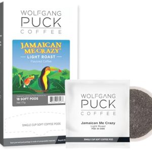 Wolfgang Puck Coffee, Jamaican Me Crazy Gram Coffee, 9.5 Gram Pods, 18 Count