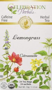 celebration herbals lemongrass tea organic 24 bag, 32gm