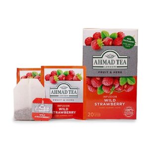 Ahmad Tea English Fruit & Herbal Infusions, Wild Strawberry Refresh Fruit & Herbal Tea