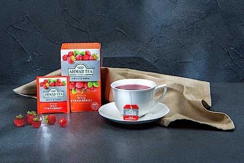 Ahmad Tea English Fruit & Herbal Infusions, Wild Strawberry Refresh Fruit & Herbal Tea