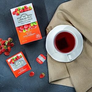 Ahmad Tea English Fruit & Herbal Infusions, Wild Strawberry Refresh Fruit & Herbal Tea