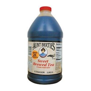 aunt bertie's sweet brewed tea concentrate, 0.5 gal