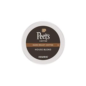 Peet’s Coffee House Blend K-Cup Coffee Pods for Keurig Brewers, Dark Roast, 10 Pods