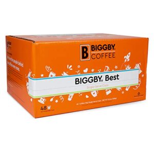 biggby best medium roast, 48 count single serve coffee