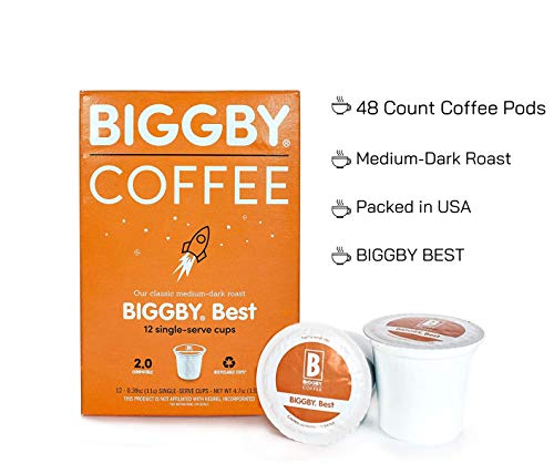 BIGGBY Best Medium Roast, 48 Count Single Serve Coffee