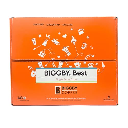 BIGGBY Best Medium Roast, 48 Count Single Serve Coffee