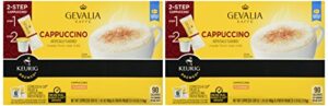 gevalia kaffe k-cup and froth packets, 6 count - pack of 2 - (cappuccino)