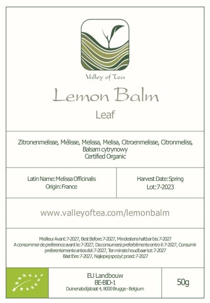 Lemon Balm Organic Loose Leaf - Sweet Lemony - Dried Mellisa Officinialis - Organic Lemon Balm Tea Lemonbalm Tea Lemin Lemon Leaves Lemon Balm Loose Tea Lemon Balm Leaves Loose Leaf Lemon Balm