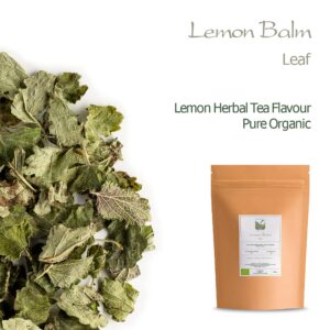 Lemon Balm Organic Loose Leaf - Sweet Lemony - Dried Mellisa Officinialis - Organic Lemon Balm Tea Lemonbalm Tea Lemin Lemon Leaves Lemon Balm Loose Tea Lemon Balm Leaves Loose Leaf Lemon Balm