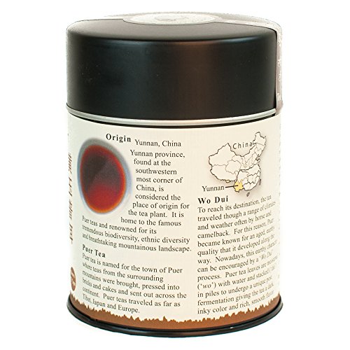 The Tao of Tea, Topaz Puer Pu-er Tea, Loose Leaf, 3.5 Ounce Tin