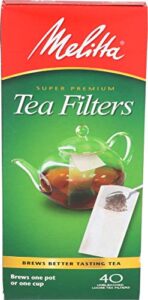 melitta inc tea filter, 40 ct