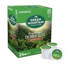 keurig coffee pods k-cups 16 / 18 / 22 / 24 count capsules all brands / flavors (24 pods green mountain - colombia select)