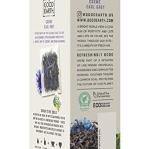 Good Earth Sensorial Blend All Natural Crème Earl Grey Black Tea, 15 Count (Pack of 5)